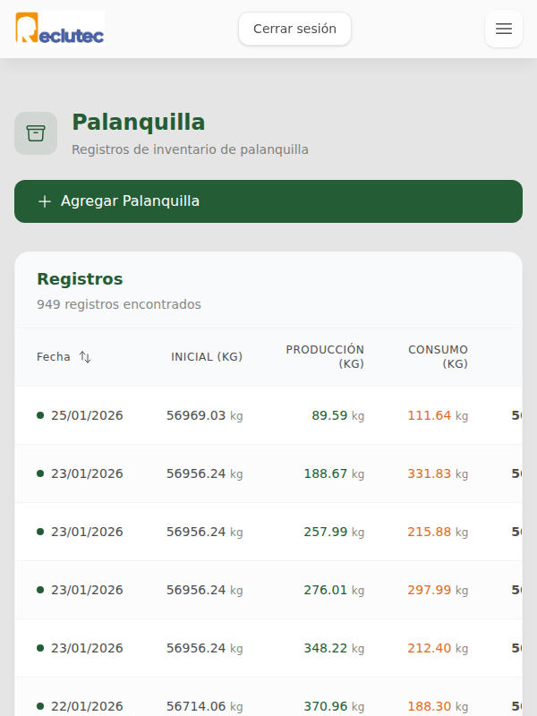 Controle de billets/palanquillas